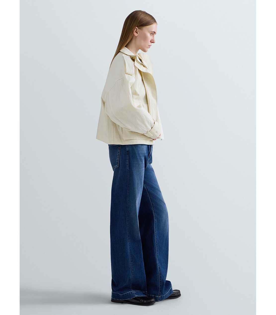 リラックスフィットMELJA インディゴデニム 詳細画像 ダークブルー 4